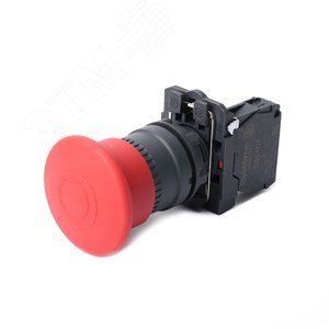 Кнопка аварийного останова SB5 в сборе 22мм 40мм тяни-толкай пластик 1НЗ - фото 1