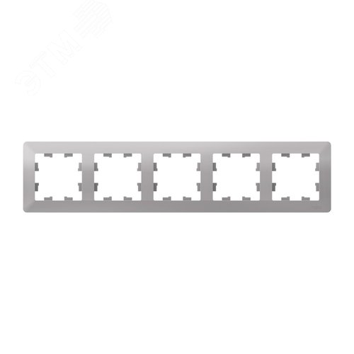 ATLASDESIGN AIR 5-постовая РАМКА, АЛЮМИНИЙ/дымчатый черный - фото 2