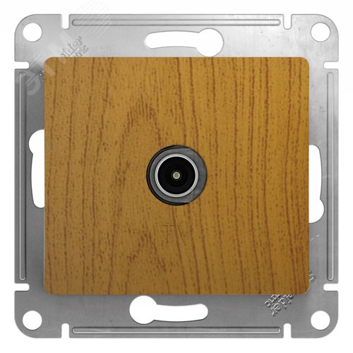 Коннектор GLOSSA TV антенна механизм дерево дуб - фото 1