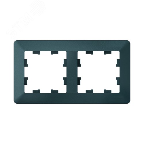 ATLASDESIGN AIR 2-постовая РАМКА, ИЗУМРУД/дымчатый черный - фото 1