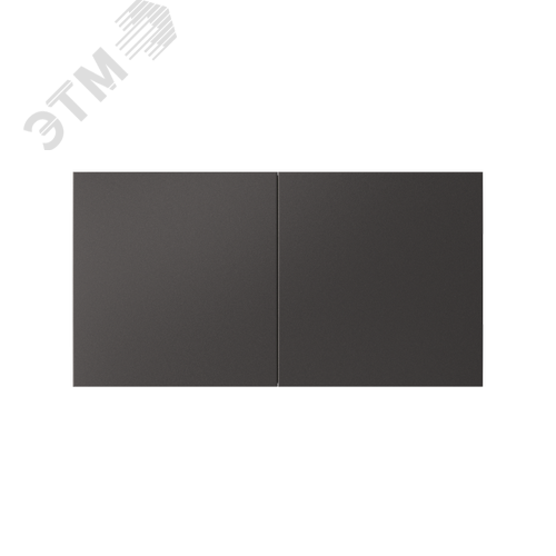 ATLASDESIGN РОЗЕТКА двойн. с заземл.со штор.со сдвиж. крышк, 16А, в сборе, БАЗАЛЬТ - фото 2