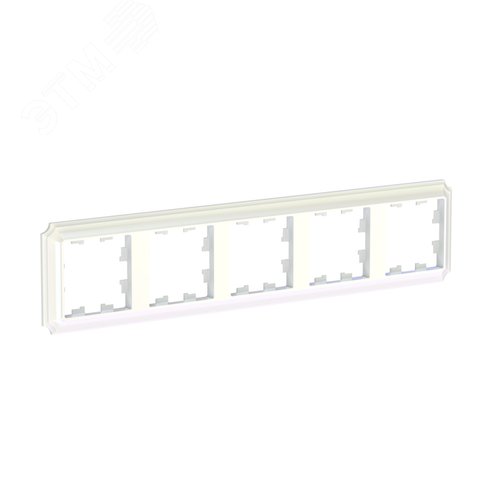 ATLASDESIGN ANTIQUE 5-постовая рамка, универсальная, ЖЕМЧУГ - фото 3