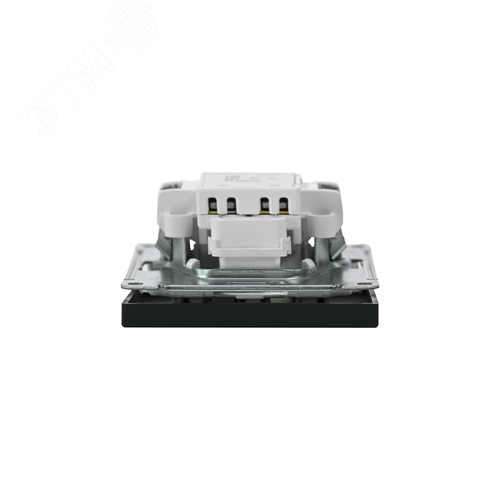 ARTGALLERY 1-клавишный ВЫКЛЮЧАТЕЛЬ КНОПОЧНЫЙ с подсв., 10А, механизм, БАЗАЛЬТ - фото 8