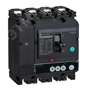 Автоматический выключатель в литом корпусе SYSTEMEPACT CCB160 150KA 4P4D S2.2 160A рычаг