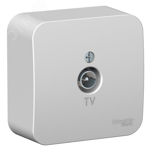 Коннектор ТВ BLANCA с изолирующей пластиной, алюминий - фото 3