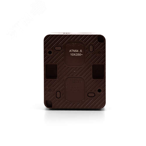 AtlasDesign PROFI IP54 О/У 2-клавишный ВЫКЛЮЧАТЕЛЬ 10 АХ, КОРИЧНЕВЫЙ - фото 8