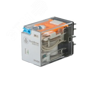 Изображение товара Реле 12 A 2CO 24 VDC тест кнопка LED (шт)