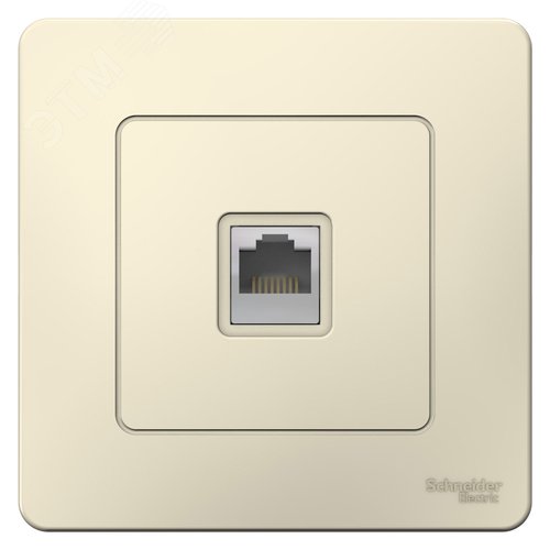 BLANCA скрытой установки розетка компьютерная RJ45, молочный - фото 4