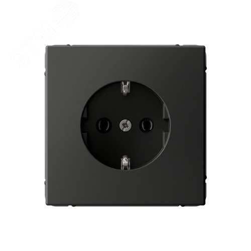 ARTGALLERY РОЗЕТКА с заземлением, 16А, механизм, быстрозажимные клеммы, базальт - фото 1