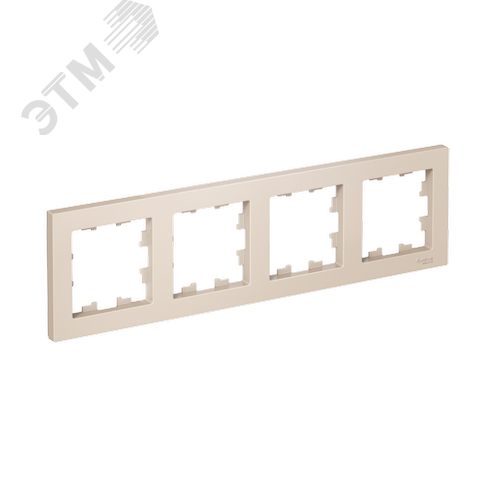 Рамка четырехпостовая ATLASDESIGN универсальная бежевый - фото 1