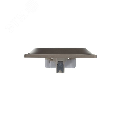 GLOSSA Розетка двойная без заземления в сборе титан - фото 6