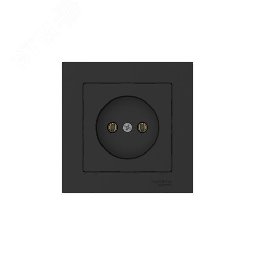 ATLASDESIGN РОЗЕТКА без заземления, 16А, в сборе, быстрозажимные клеммы, КАРБОН - фото 4