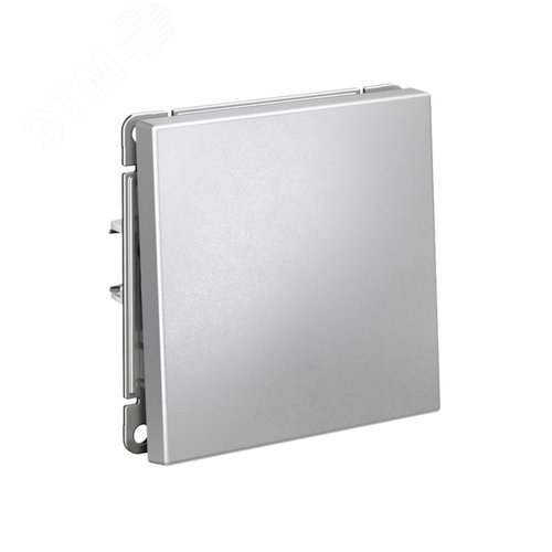 ARTGALLERY 1-клавишный выключатель кнопочный, 10А, механизм, алюминий - фото 2