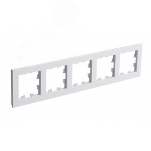 ATLASDESIGN NATURE рамка пятипостовая, МРАМОР КРЕМ РОЯЛ - фото 1