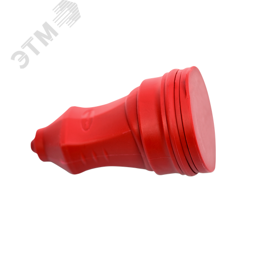 MultiSet Розетка 2К+З кабельная каучуковая 16А/250В IP44 Красная - фото 4