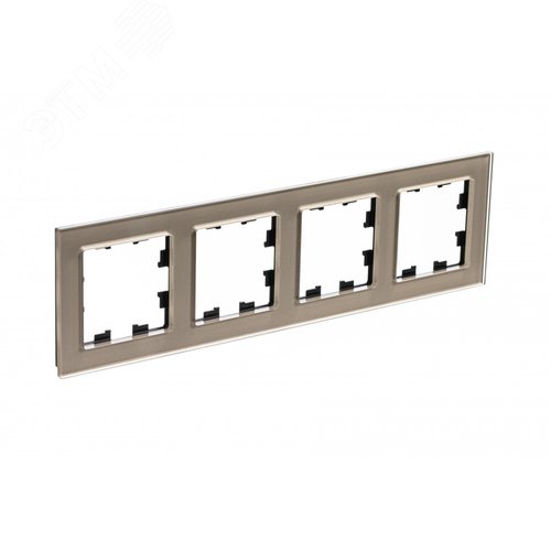 Изображение товара Рамка четырехпостовая ATLASDESIGN NATURE, ОРГАНИЧЕСКОЕ СТЕКЛО ШАМПАНЬ (шт)