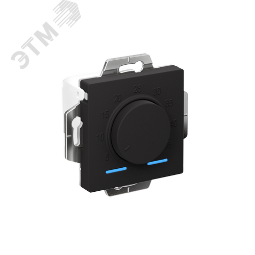 ATLASDESIGN ТЕРМОСТАТ электрон. теплого пола с датчиком, 10A, механизм, КАРБОН - фото 1