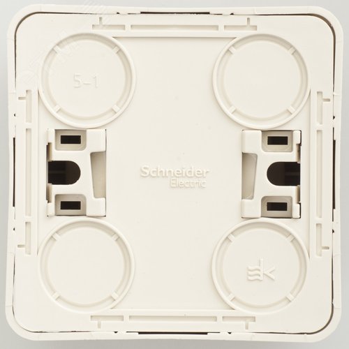 ЭТЮД Розетка наружная без заземления без шторок бежевая - фото 3