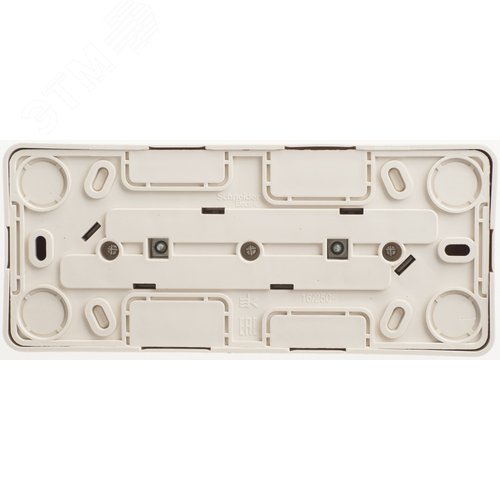 ЭТЮД Розетка тройная наружная с заземлением без шторок 16А 250B кремовый - фото 3