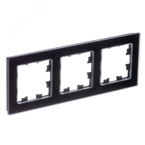 Изображение товара ATLASDESIGN NATURE 3-постовая РАМКА, НАТУРАЛЬНОЕ СТЕКЛО, ЧЕРНЫЙ (шт)
