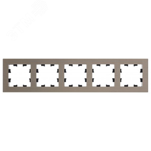 ATLASDESIGN NATURE рамка пятипостовая, МЕТАЛЛ ЛАТУНЬ - фото 3