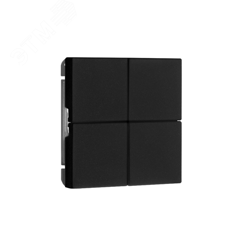 ARTGALLERY 4-клавишный ВЫКЛЮЧАТЕЛЬ СЦЕНАРНЫЙ, сх. 1,  БАЗАЛЬТ - фото 4