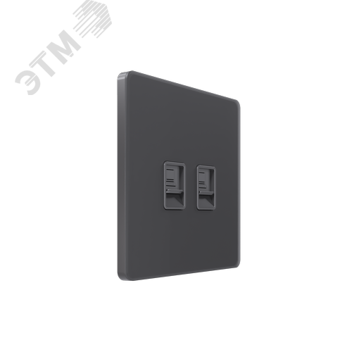 Изображение товара Розетка информационная С/У RJ-45 кат.5e 2-я, Вулканический пепел , Systeme Infinity (шт)