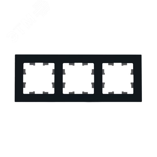 ATLASDESIGN NATURE 3-постовая РАМКА, НАТУРАЛЬНОЕ СТЕКЛО, ЧЕРНЫЙ - фото 3