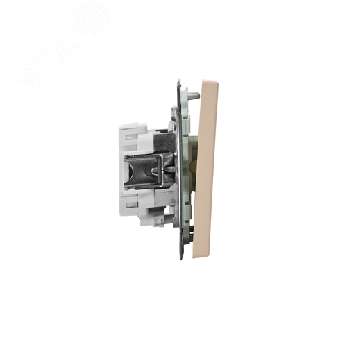 ARTGALLERY 1-клавишный ВЫКЛЮЧАТЕЛЬ КНОПОЧНЫЙ с подсв., 10А, механизм, ПЕСОЧНЫЙ - фото 6