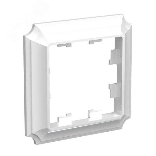 ATLASDESIGN ANTIQUE 1-постовая рамка, БЕЛЫЙ - фото 3