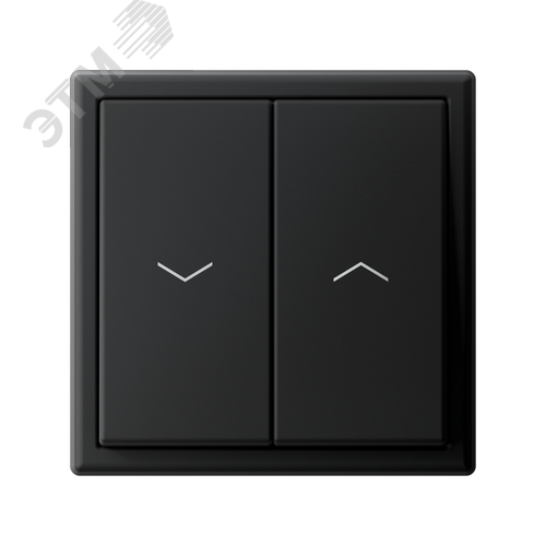 ARTGALLERY 2-клавишный выключатель для жалюзи, 2х сх.4, 10А, механизм, карбон - фото 6