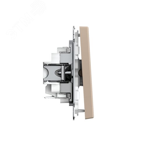 ARTGALLERY 1-клавишный ВЫКЛЮЧАТЕЛЬ КНОПОЧНЫЙ, механизм, быстрозажимные клеммы, ПЕСОЧНЫЙ - фото 3