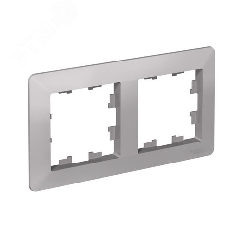 Изображение товара ATLASDESIGN AIR 2-постовая РАМКА, АЛЮМИНИЙ/дымчатый черный (шт)