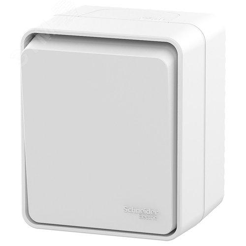 AtlasDesign PROFI IP54 О/У 1-клавишный кнопочный ВЫКЛЮЧАТЕЛЬ 10 АХ, БЕЛЫЙ - фото 2