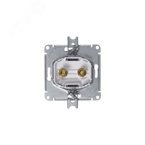 Аудиорозетка ATLASDESIGN двухместная алюминий - фото 4