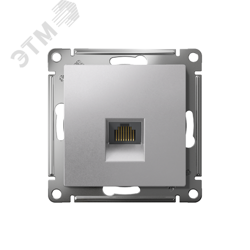 ATLASDESIGN РОЗЕТКА компьютерная RJ45, кат. 6A, механизм, АЛЮМИНИЙ - фото 2