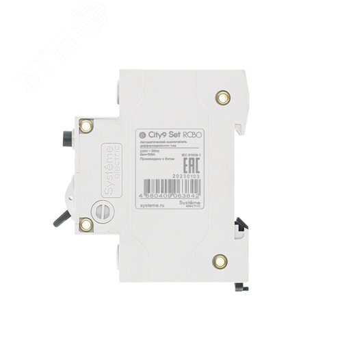 Выключатель автоматический дифференциального тока (Автоматический выключатель дифференциального тока АВДТ) 1P+N С 16А 4.5kA 30мА Тип-A 230В City9 Set - фото 4