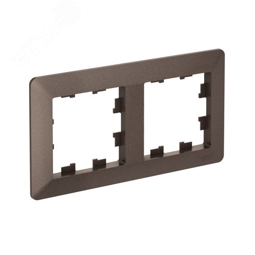 ATLASDESIGN AIR 2-постовая РАМКА, МОККО/дымчатый черный - фото 2