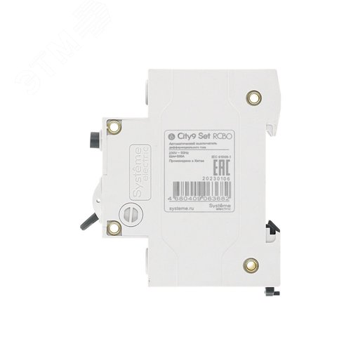Выключатель автоматический дифференциального тока (АВДТ) 1P+N С 40А 4.5кА 30мА Тип-АС 230В City9 Set - фото 6