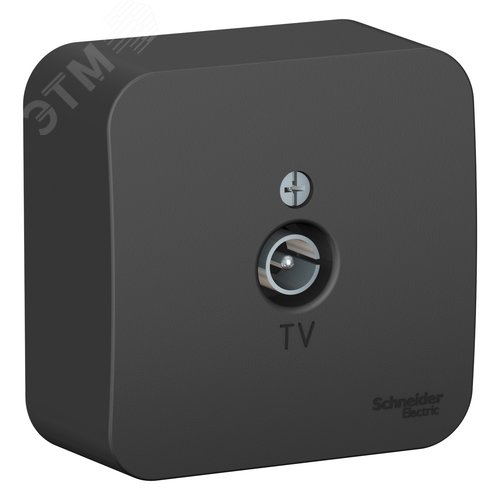 Коннектор ТВ BLANCA с изолирующей пластиной, антрацит - фото 6