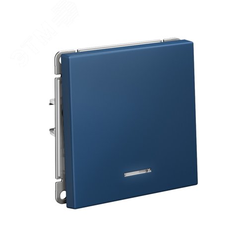 ARTGALLERY 1-клавишный выключатель с подсветкой, сх.1а, 10АХ, механизм, аквамарин - фото 2