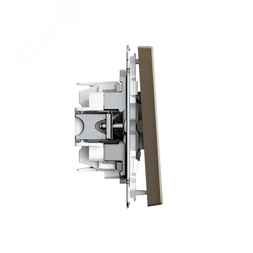 ARTGALLERY 2-клавишный ПЕРЕКЛЮЧАТЕЛЬ, 10АХ, механизм, быстрозажимные клеммы, МОККО - фото 3