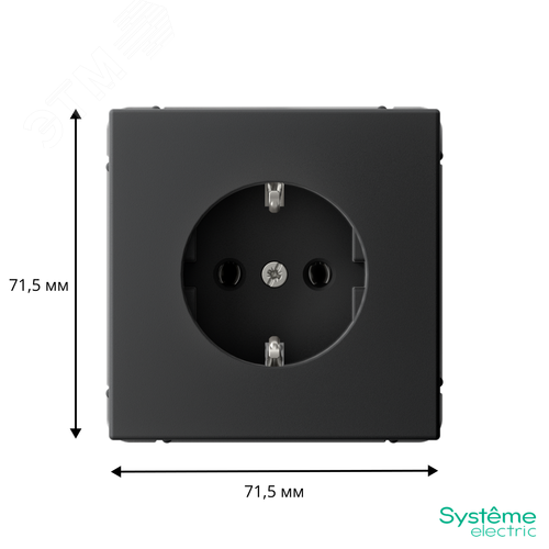 ARTGALLERY РОЗЕТКА с заземлением, 16А, механизм, быстрозажимные клеммы, карбон - фото 9