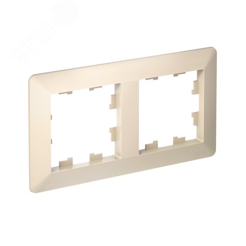 ATLASDESIGN AIR 2-постовая РАМКА, БЕЖЕВЫЙ/дымчатый белый - фото 2