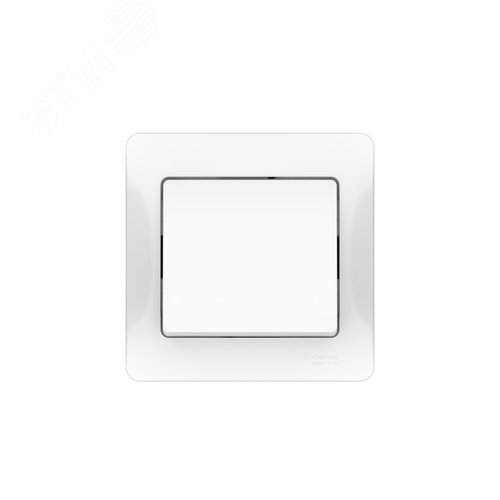 GLOSSA 1-клавишный ВЫКЛЮЧАТЕЛЬ, сх.1, 10АХ, в сборе, быстрозажимные клеммы, БЕЛЫЙ - фото 3