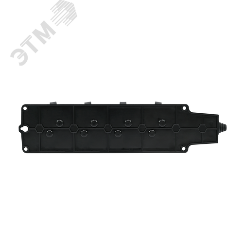 Колодка 4х розетка четырехместная 2К+З каучуковая 16А/250В IP44 Чёрная MultiSet - фото 5