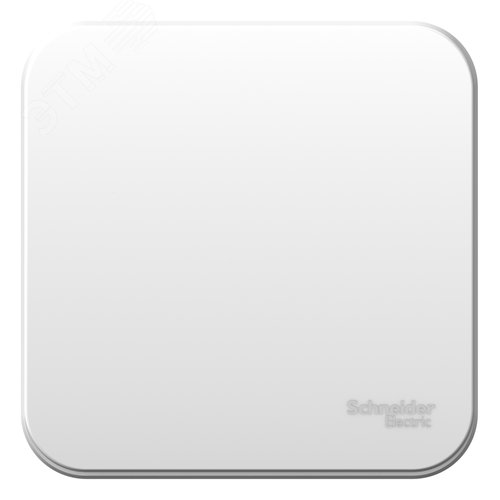 Выключатель одноклавишный наружный BLANCA (cх.1) с металлической пластиной, 6а, 250в, белый - фото 3