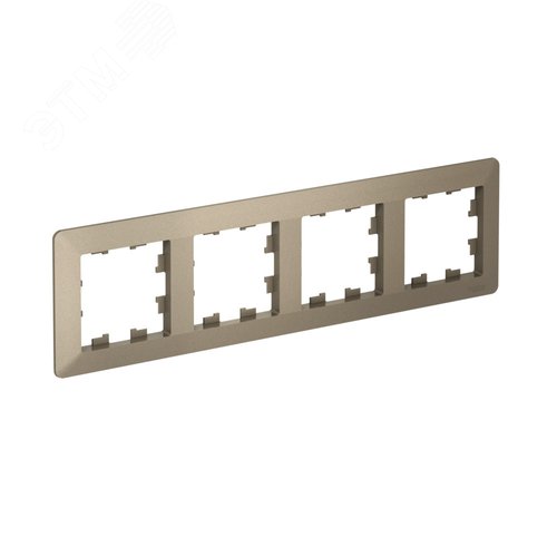 ATLASDESIGN AIR 4-постовая РАМКА, ШАМПАНЬ/дымчатый черный - фото 2