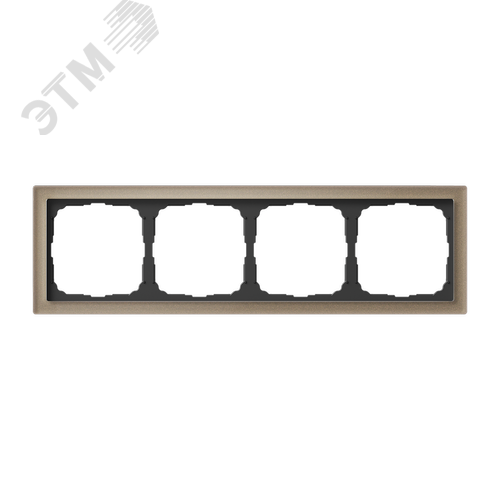 ARTGALLERY PURE 4-постовая РАМКА, ОРГАНИЧЕСКОЕ СТЕКЛО ШАМПАНЬ - фото 2