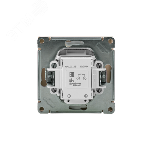 ARTGALLERY 1-клавишный ВЫКЛЮЧАТЕЛЬ КНОПОЧНЫЙ с подсв., 10А, механизм, ПЕСОЧНЫЙ - фото 7